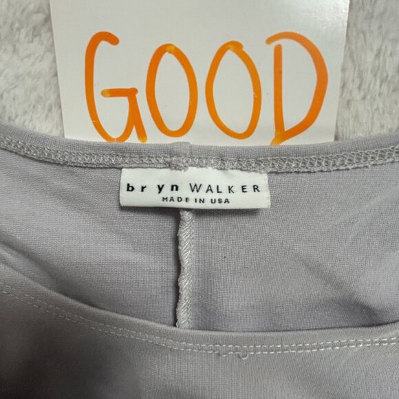 Bryn Walker Womens Light Gray Long Sleeve High-Low Tunic Top Medium Stretch - Picture 3 of 9